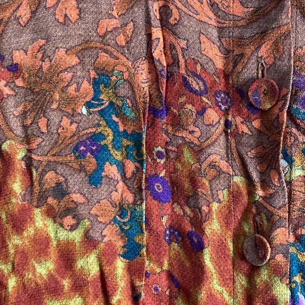 Bazar de Christian Lacroix Floral Blouse made in France Size 34 Gorgeous! - Picture 4 of 5
